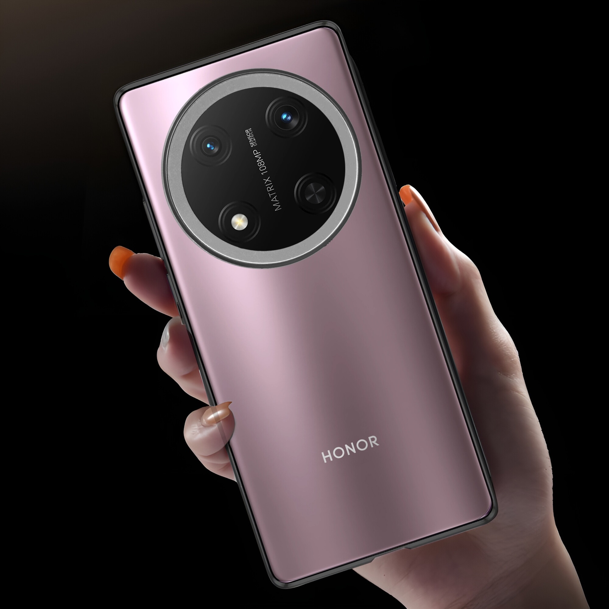 Etui pentru telefon, XGSM, Honor Magic 7 Lite, sticla 9H, negru