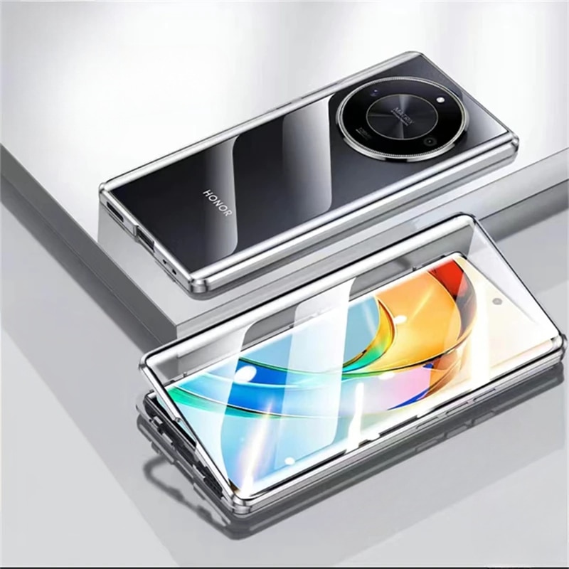 Etui pentru telefon, XGSM, Honor Magic 7 Lite, sticla 9H, negru