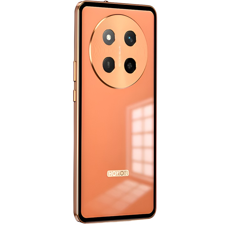 Etui telefon XGSM pentru Honor Magic 7 Lite, Frame Case, portocalie, protectie camera, usor de montat