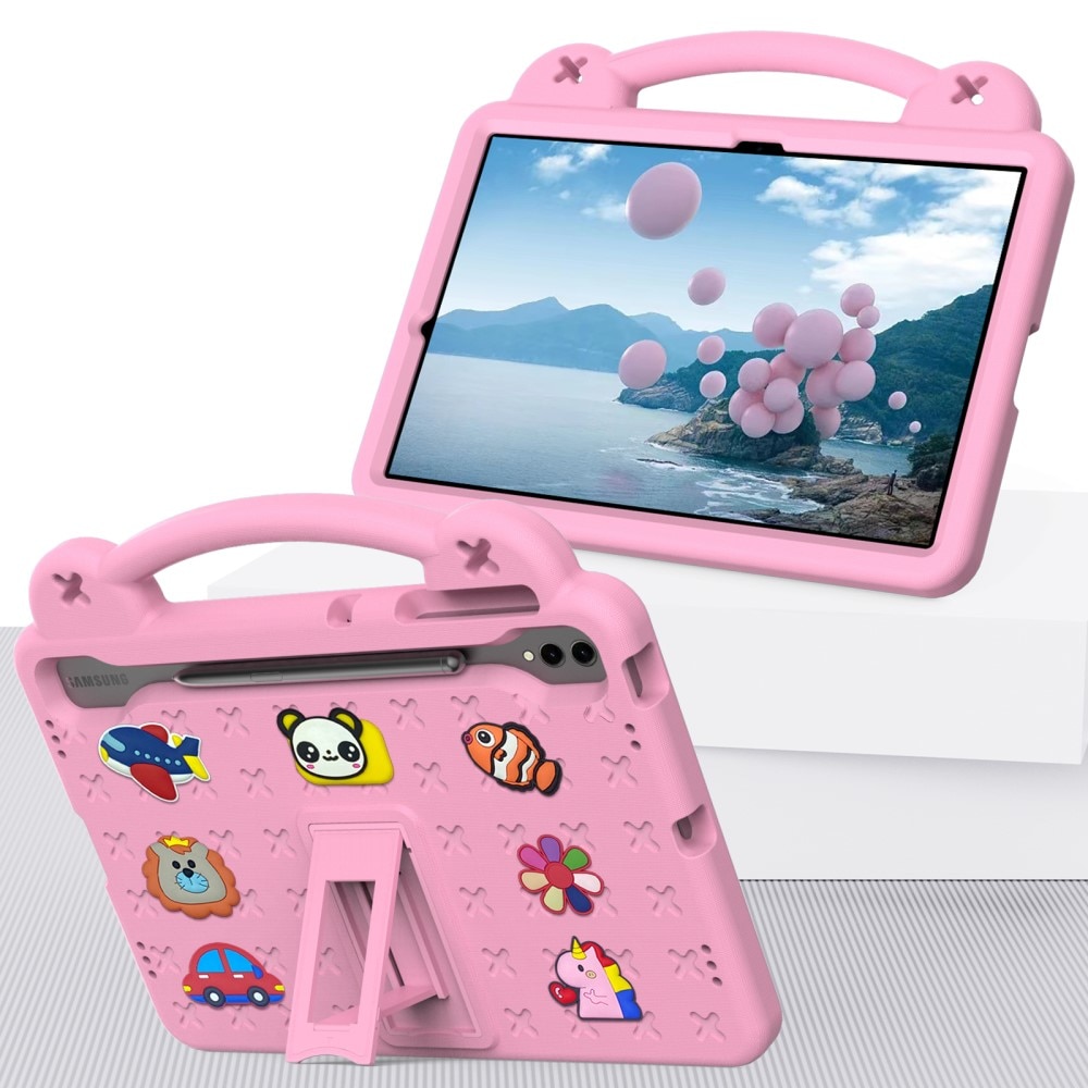 Husa pentru Samsung Galaxy Tab S10+ Plus, cu suport, roz
