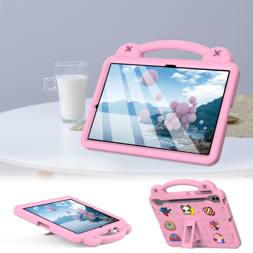 Husa pentru Samsung Galaxy Tab S10+ Plus, cu suport, roz