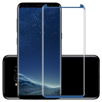 Folie sticla tempered glass MobileSmart©, Samsung Galaxy S8 Plus, protectie ecran, fata, Blue, 3D, acopera tot ecranul (Case Friendly), 0.2mm Folie sticla tempered glass MobileSmart©, Samsung Galaxy S8 Plus, protectie ecran, fata, Blue, 3D, acopera tot ecranul (Case Friendly), 0.2mm