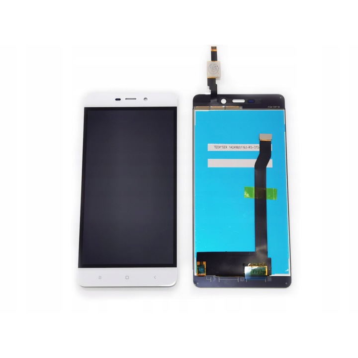 LCD екран + дигитайзер за телефон, бял, за Xiaomi Redmi 4
