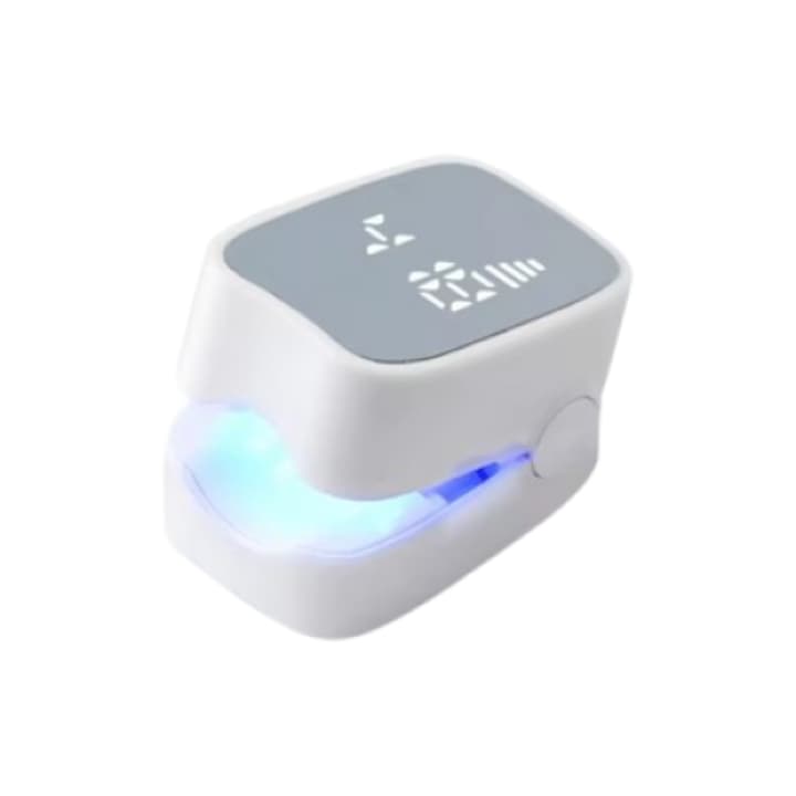 Уред за терапия на нокти, AISDELU®, Лазер за гъбички по ноктите, 950 nm инфрачервена, 500 nm синя светлина, с LCD екран