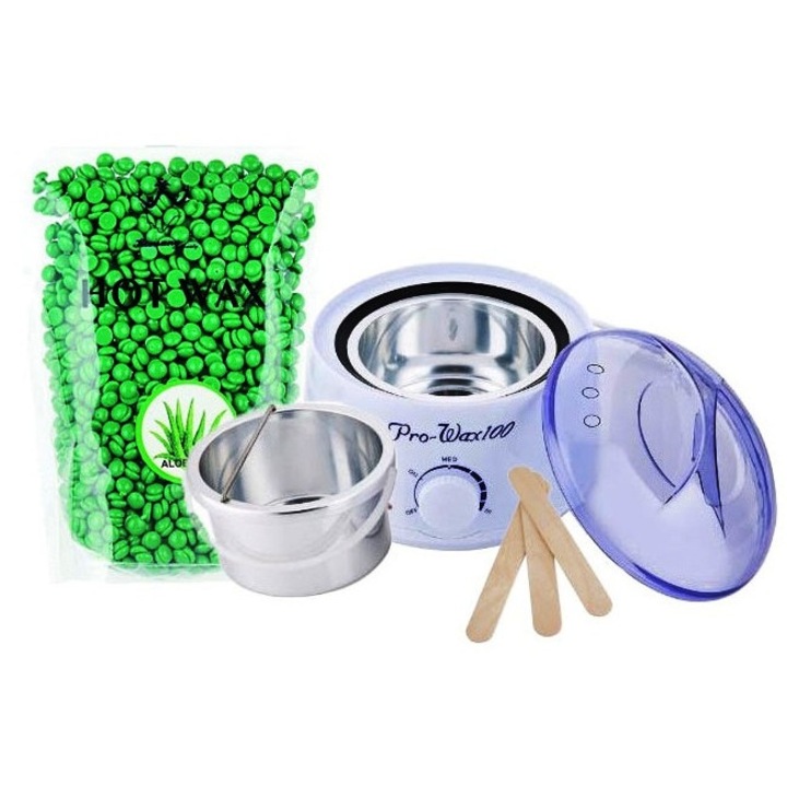 Set Epilare No.57 cu Ceara Granule - Wax Aloe 500g evo