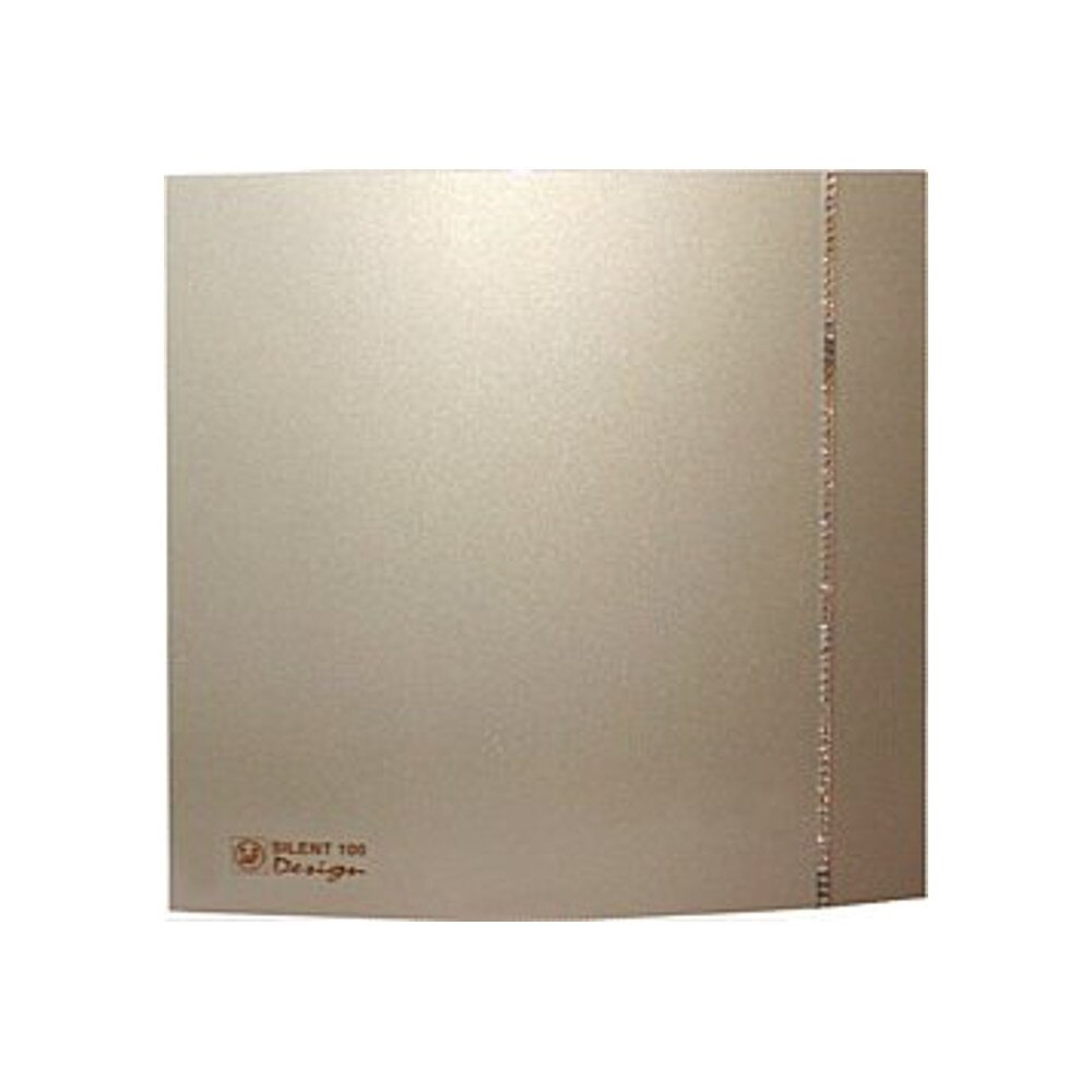 Ventilator de extractie pentru baie si grupuri sanitare Soler & Palau Silent 100 CZ Champagne Design, Sistem axial, Diametru 100 mm, 2100 RPM, Debit aer 85 mc/h