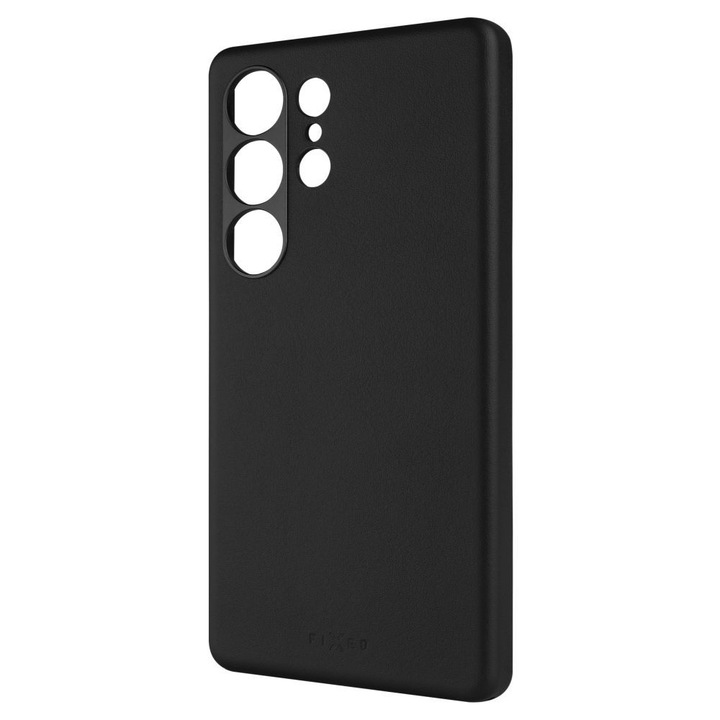FIXED MagLeather valódi bőr telefontok Samsung Galaxy S25 Ultra készülékhez, fekete, FIXLM-1506-BK