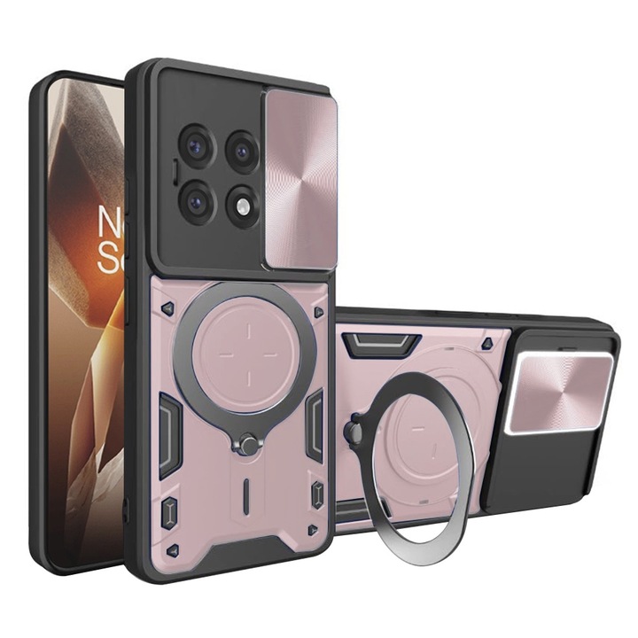 Кейс за OnePlus 13R, Techsuit, CamGuard Pro, розово злато