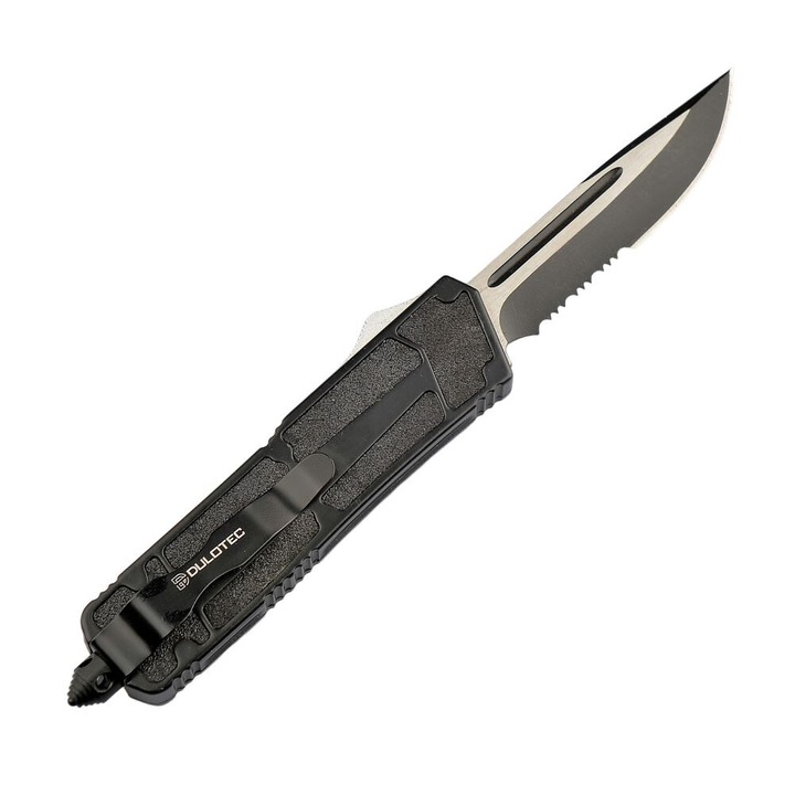 Нож Dulotec K189A, Автоматичен, включен калъф, черен, 21 см