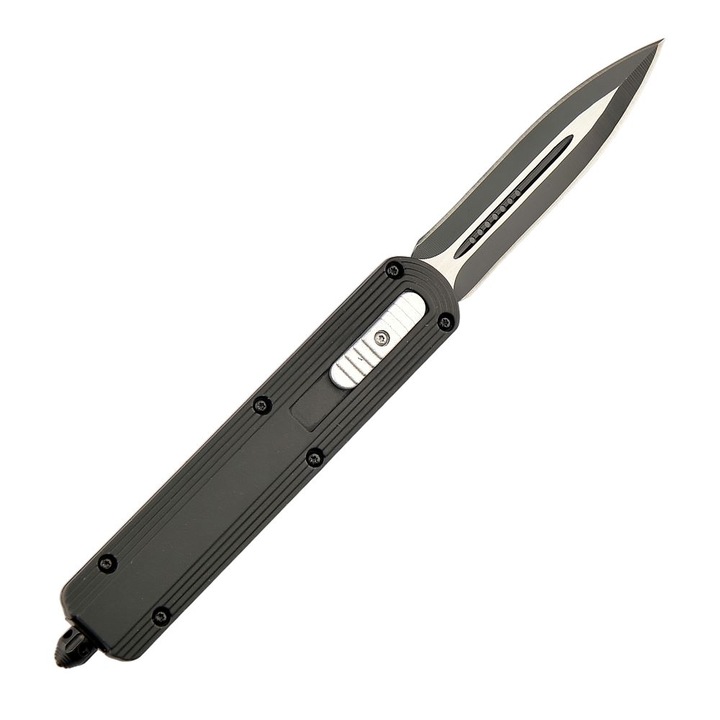 Нож Dulotec K190A, Автоматичен, включен калъф, черен, 23 см