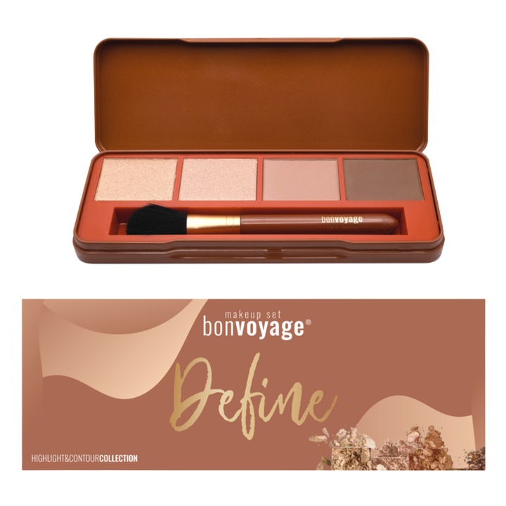 Set fard Contouring Palette, Markwins, Essentials Define