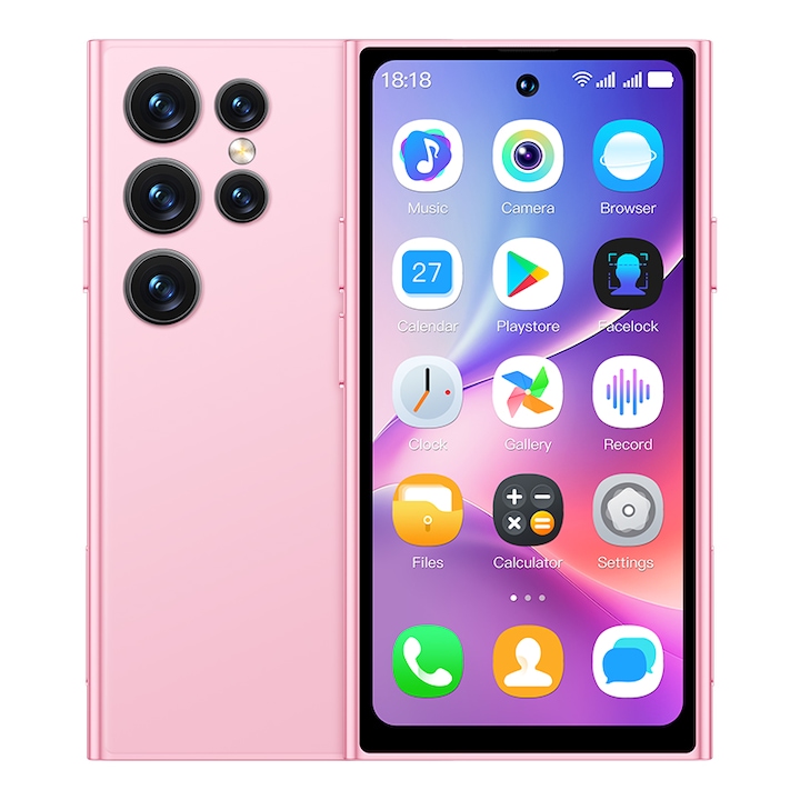 Мобилен телефон SOYES S25 Pro, 2GB RAM, 16GB ROM, 4-инчов, 2000mAh, 3G, розов