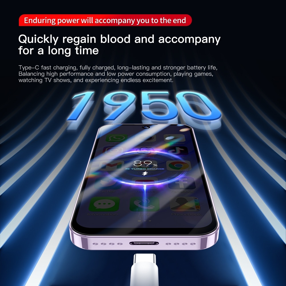 SOYES XS19 Pro 3GB RAM 32GB ROM 3.88 Inch Mini telefon mobil 4G Android 12 Bej