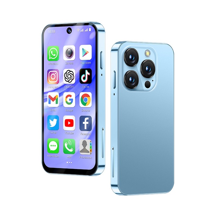 Смартфон SOYES XS19 Pro, 3GB RAM, 32GB ROM, 3,88-инчов мини, 4G Android 12, Син