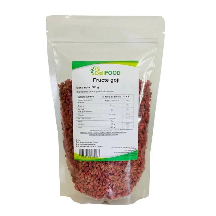 Goji deshidratate 500 G DELIFOOD
