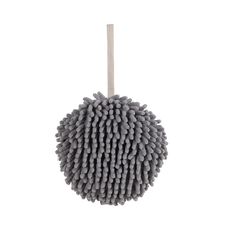 Сива кърпа за ръце, плътна, мека, бързосъхнеща, абсорбираща, за кухня и баня