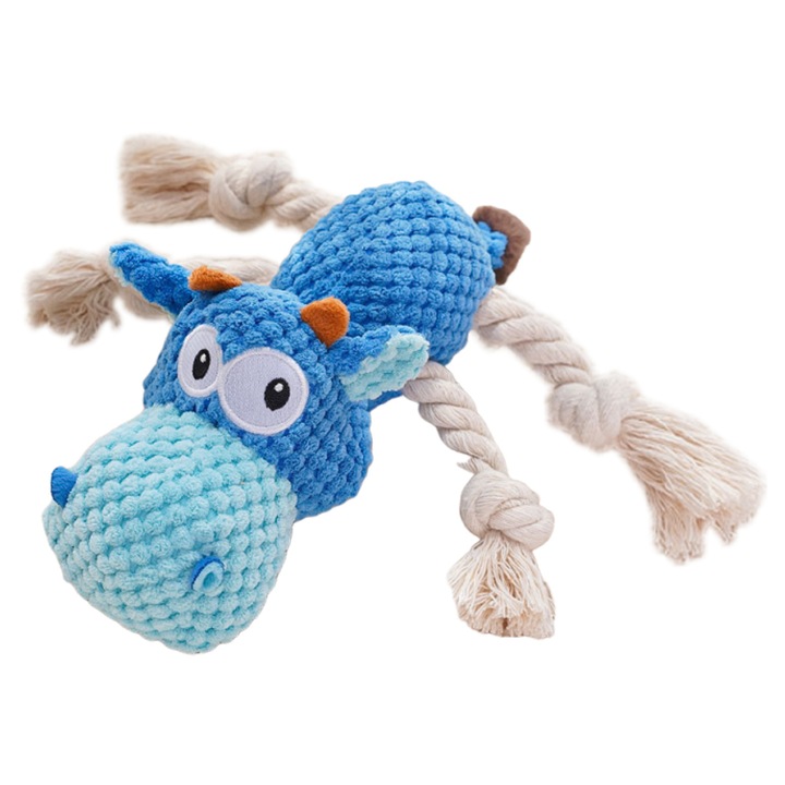 Jucarie pentru caini, Enforose, plus, albastra, 25.4x18.3x8.8cm, set 1 jucarie