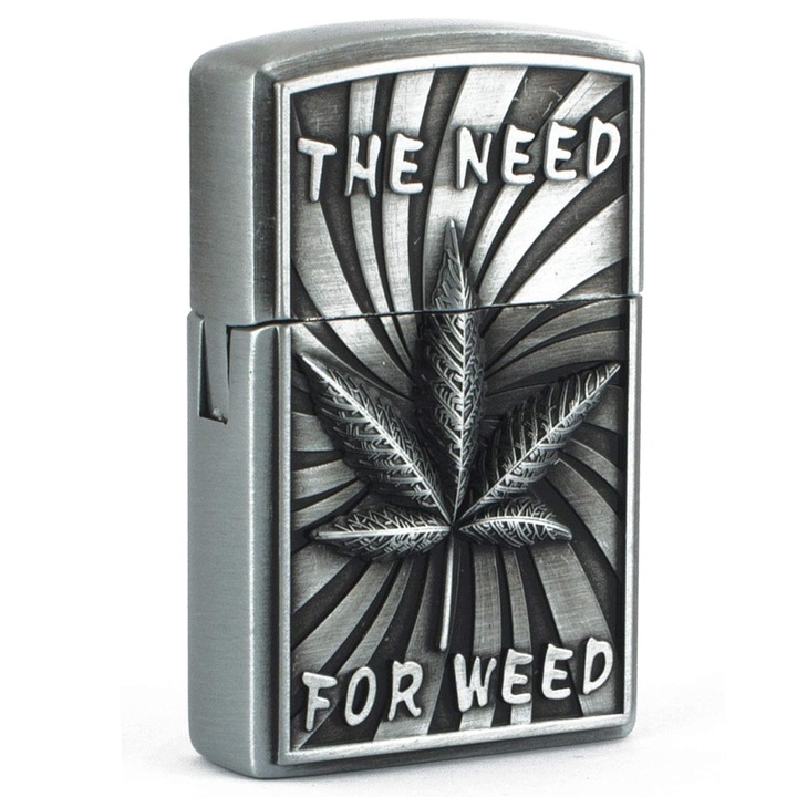 Bricheta Metalica, Model The Need For Weed SG1, cu Benzina, Reincarcabila, Dalimag