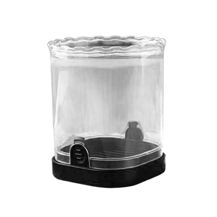 Feliator manual, cutit pentru fructe si legume, cu recipient de stocare, cutite din inox, negru