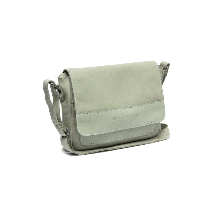 Geanta de dama din piele naturala, The Chesterfield Brand, Ann, Verde ou de rata