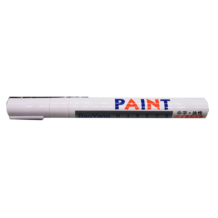 Marker permanent cu vopsea Argintiu, varf de 2mm, VisionXXI