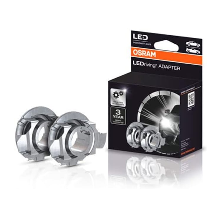 2 db adapter készlet H7 Osram LED 64210DA01 BMW, Mercedes, Skoda, Opel, VW számára