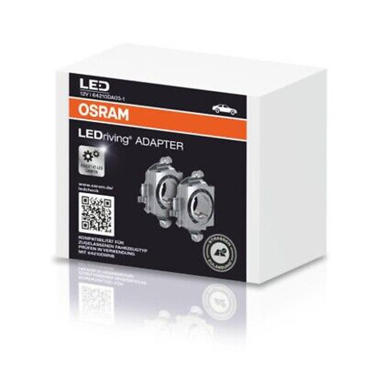 Комплект 2 адаптера H7 Osram LED 64210DA03 за Mercedes, Opel, VW