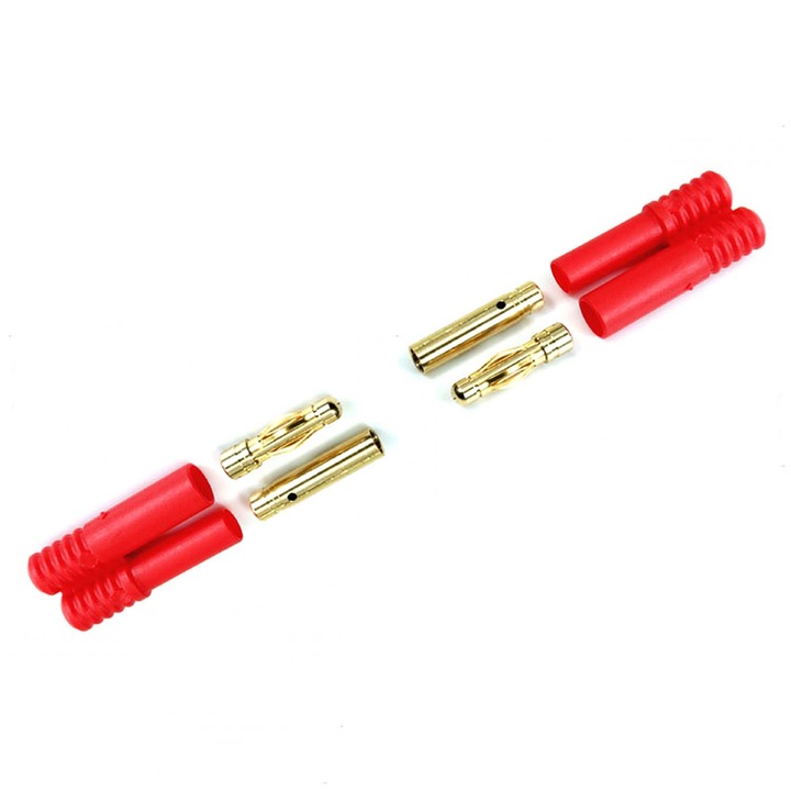 Set conectori electrici CT-4 cu carcase, 2 mama si 2 tata si 2 carcase