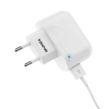Incarcator Retea USB BlueStar, Cablu incarcare conector Lightning pentru iPhone, 1 Amper, Alb Incarcator Retea USB BlueStar, Cablu incarcare conector Lightning pentru iPhone, 1 Amper, Alb