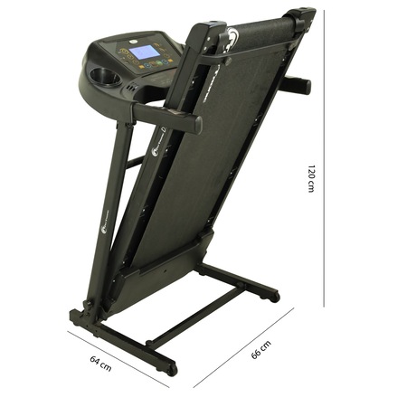 Banda de alergare electrica FitTronic D30, motor 1,75 CP, App Kinomap, Zwift, Newrunway, greutate suportata 100 kg, mp3 player, intrare usb pt ascultare muzica, programe prestabilite
