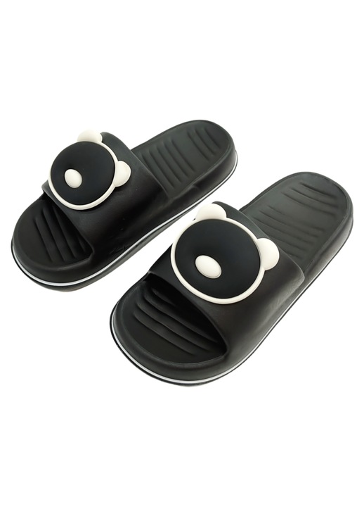 Papuci veseli Ursulet H709negru 114954, Negru, 40-41