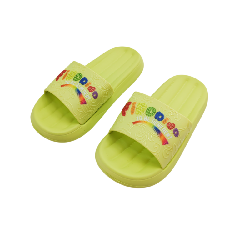 Papuci veseli H707verde 114931, Verde, 40