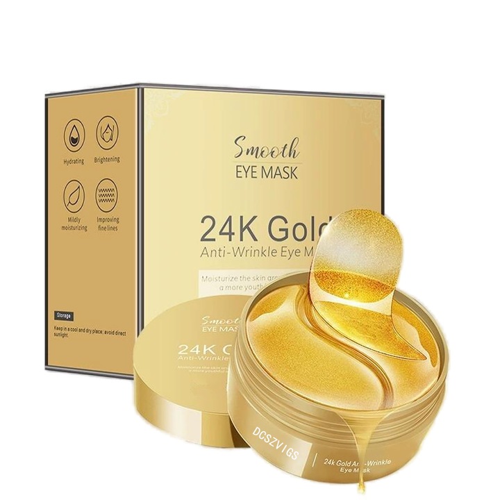 Set masti pentru ochi, DCSZVIGS®, 24K Auriu, 60 Bucati