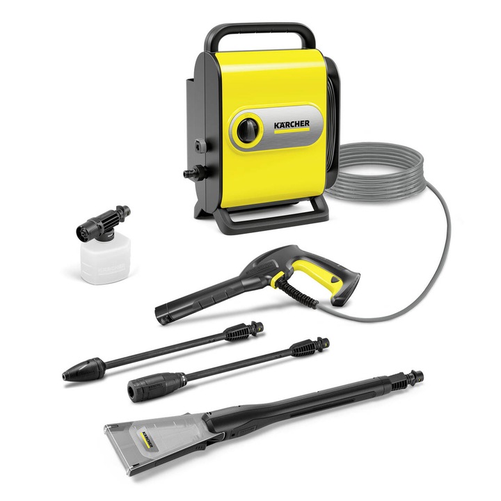 Aparat de Spalat cu Presiune Karcher K Silent eco!Booster (1.600-955.0) 1800W Negru/Galben