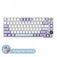 Ajazz геймърска механична клавиатура Wireless Gaming Mechanical Keyboard AK820 PRO - Gift Switch [Linear] (English US), Purple, White, Blue