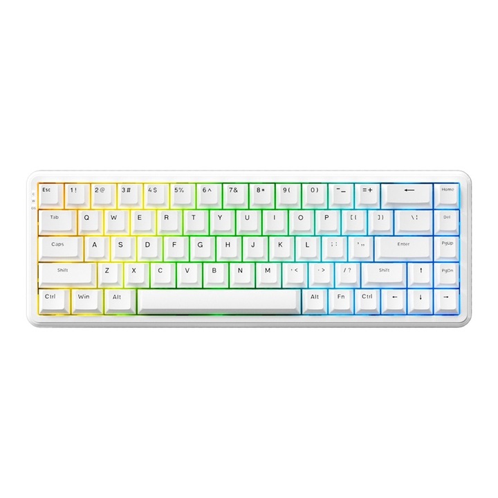 AK680 MAX tastatura mecanica fara fir AJAZZ ® Comutator magnetic pentru jocuri Tri-mode 8k Retardare cu latenta scazuta Precizie ridicata Raspuns rapid RGB Suport pentru multi-sisteme Adecvat pentru jocuri eSports si birouri