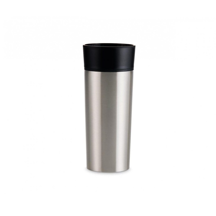 Cana de cafea Tchibo, inox, 0,3l, negru, 90x155mm