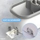 Set Mop Rotativ Macvi® cu Galeata Dubla, Actiune si 2 Rezerve Microfibra, Rotatie 360°, Sistem Stoarcere Automata, Coada Reglabila telescopica, Mop Profesional pentru Parchet, Gresie, Marmura, Alb Gri