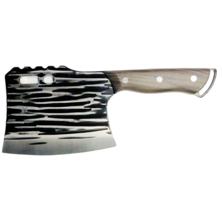 Vastag acél hentes bárd, 26 cm