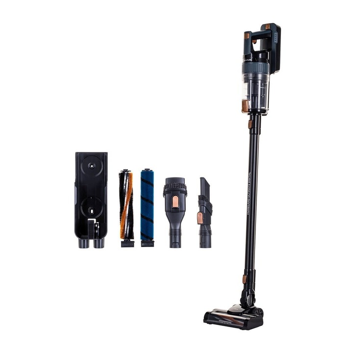 Вертикална прахосмукачка, Taurus Homeland Ultimate Digital, 2 режима, 415W, 23500Pa, черна, 2кг