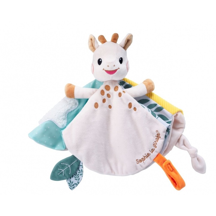 Batistuta comforter moale Sophie cu suport pentru suzeta
