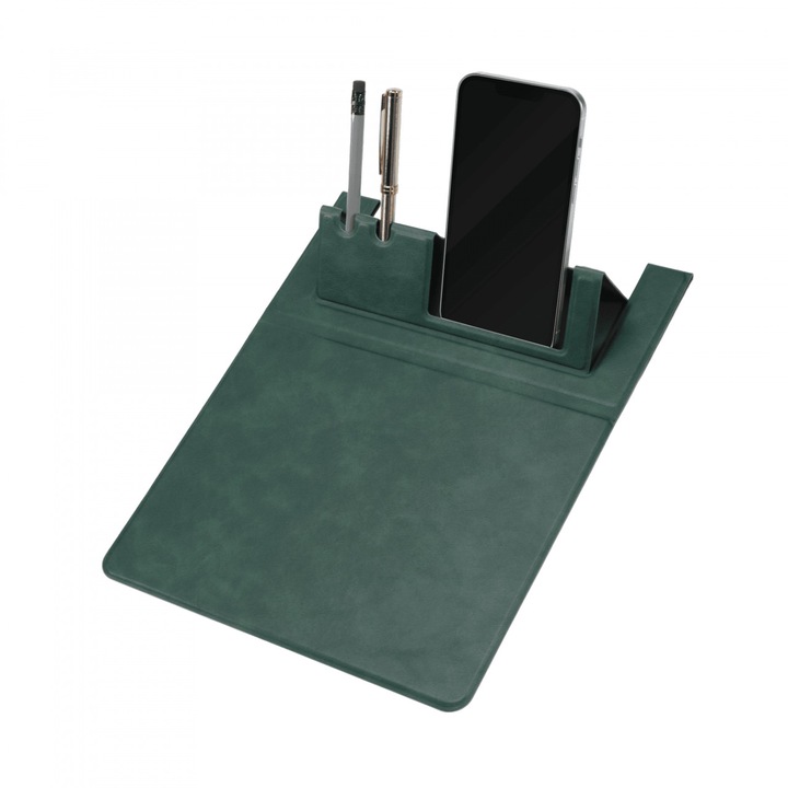MouseStand Premium Verde cu Suport pentru Smartphone si Instrumente de Scris - Vetter