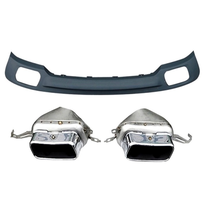 Difuzor bara spate si ornamente toba compatibil BMW seria 7 F01 2008-2013