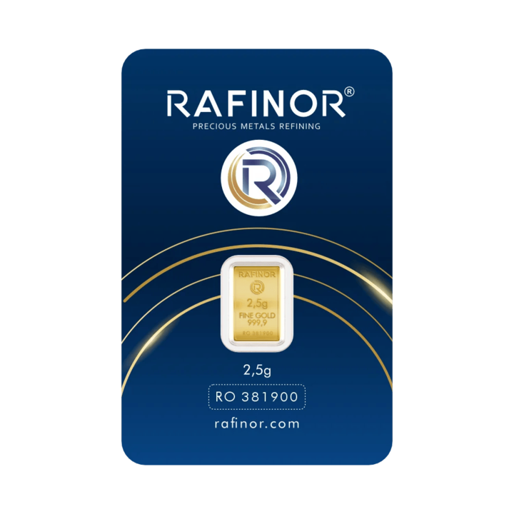 Lingou Aur 24 K, Rafinor, 2, 5 grame, puritate 999, 9 ‰