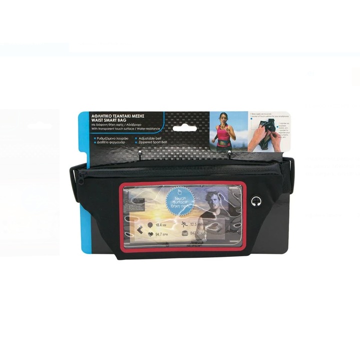Sporttáska érintőképernyős tokkal