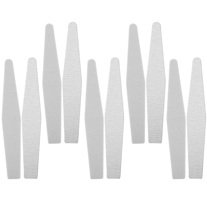 YANYXR BCS3109199 körömreszelő, szivacs, 100/180 szemcsézetű, szürke, 20 db, 17.8 x 2.8 x 0.6 cm