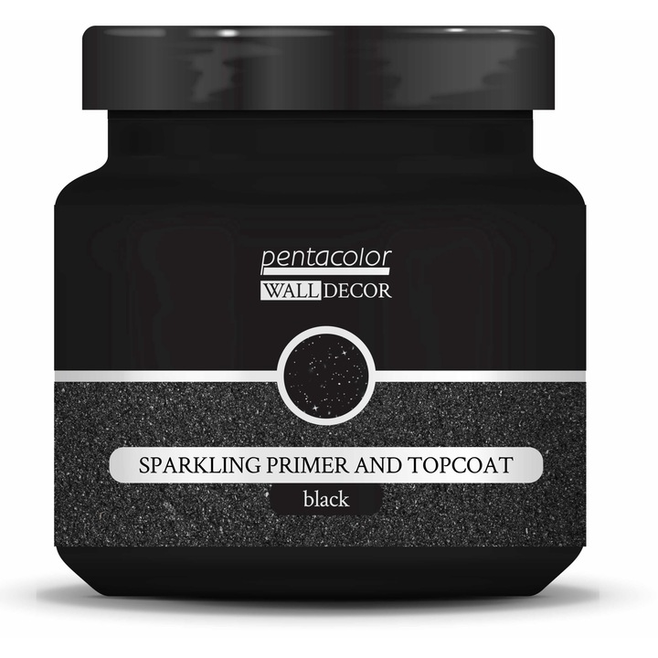 Primer si Topcoat, Pentacolor Kft, WD Glitter 1000 ml negru