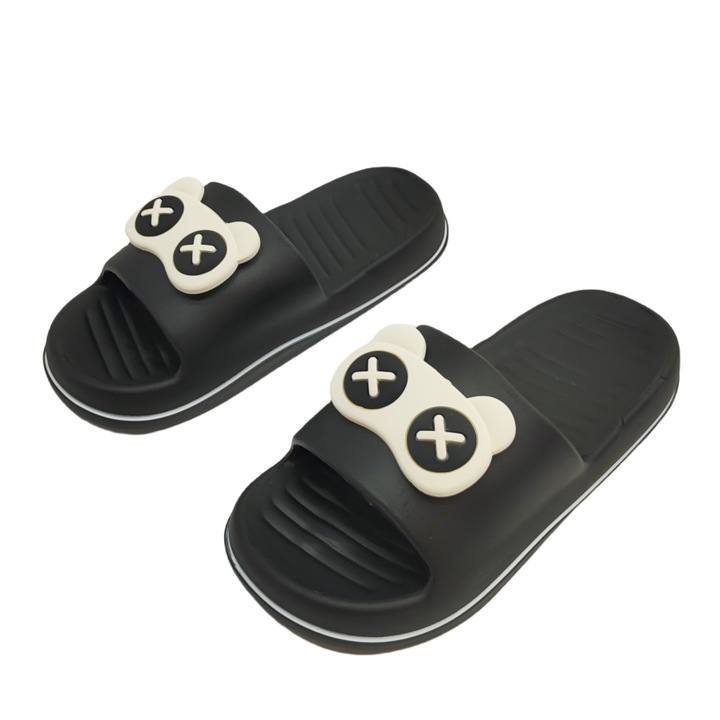 Happy papucs H696fekete 114705, Fekete, 36-37