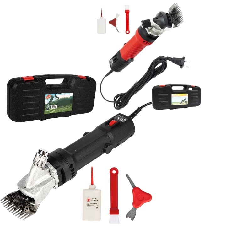 Set doua masini de tuns oi 1000W, 2400RPM, 134, Accesorii incluse, Rosie + Neagra, CAMPION™