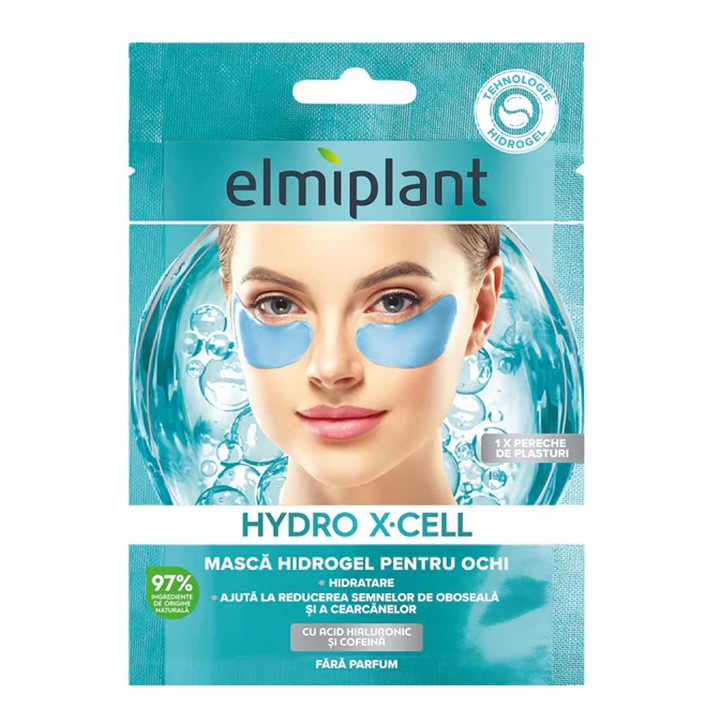 Pachet 3 X Masca Pentru Ochi Elmiplant Hidrogel Hydro X Cell 5g